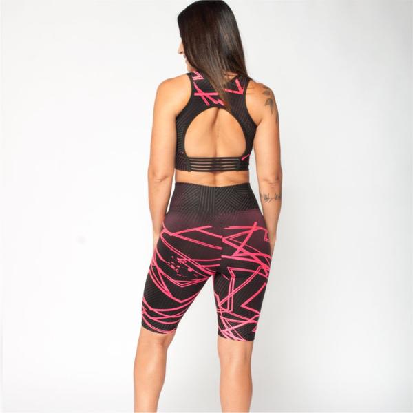 Conjunto Top e Bermuda BYG Energize - BYG Moda Fitness Imagem de Conjunto Top e Bermuda BYG Energize