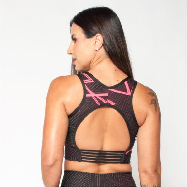 Conjunto Top e Bermuda BYG Energize - BYG Moda Fitness Imagem de Conjunto Top e Bermuda BYG Energize