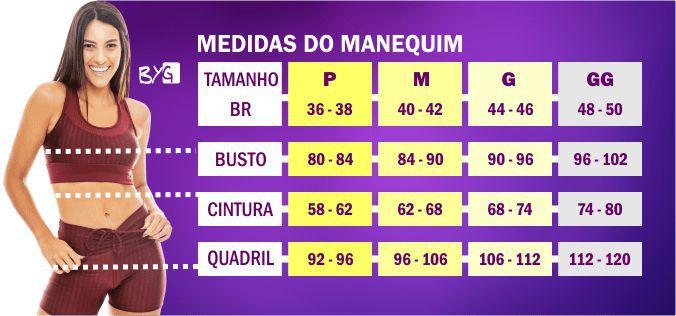 Conjunto Top e Bermuda BYG Jackar Poliamida Acquaril - BYG Moda Fitness Imagem de Conjunto Top e Bermuda BYG Jackar Poliamida Acquaril