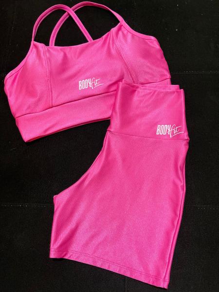 Imagem de Conjunto top + shorts fitness tecido sofisticado BodyFit