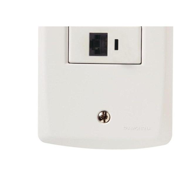 Imagem de Conjunto Tramontina Lux 4X2 Branco Com Placa (1 Tomada Rj45)  57145022