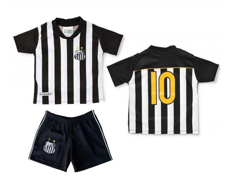 Imagem de Conjunto Uniforme Bebê Infantil Santos Oficial