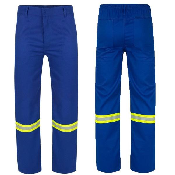 Imagem de Conjunto Uniforme EPI Faixa Refletiva Nr10 Segurança do Trabalho Anti Chamas Mecanico Eletricista Anti Chamas Obra Avenida Rodovida Estrada Serviço Co