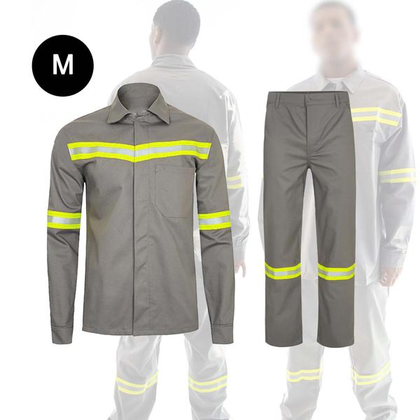 Imagem de Conjunto Uniforme EPI Nr10 Segurança do Trabalho Faixa Refletiva Mecanico Electricista Construção Obra Serviço