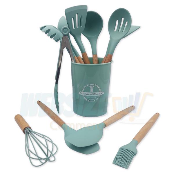 Imagem de Conjunto utensilio silicone cozinha Verde