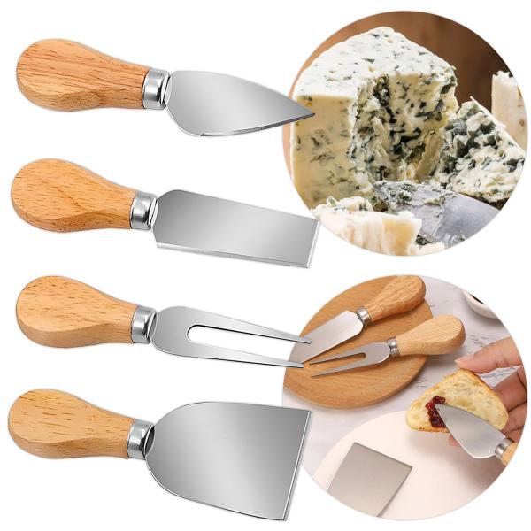 Imagem de Conjunto Utensílios Queijo Inox 4 Peças Gourmet