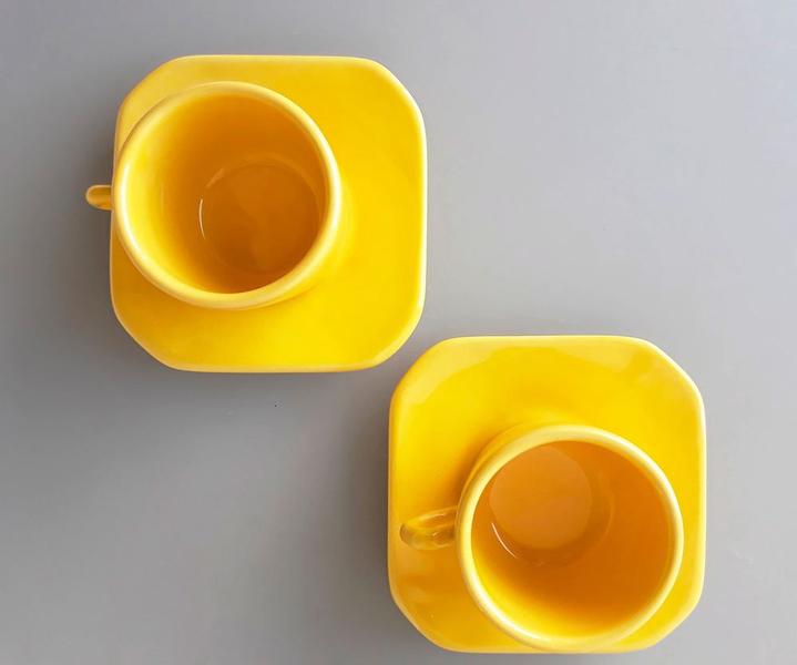 Imagem de Conjunto Xícara Provençal 160 Ml Amarelo