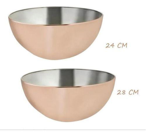 Imagem de Conjuntos Bowls Inox Rose 5 E 3,2 Litros Mimo Style