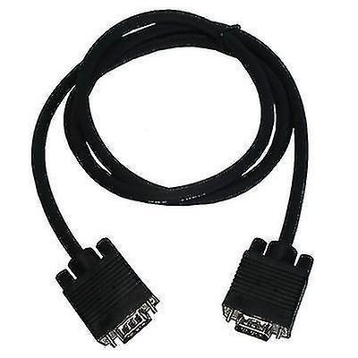 Imagem de Conjuntos de acessórios de computador 1.5m de qualidade normal vga 15pin macho para vga 15pin macho cabo para monitor crt