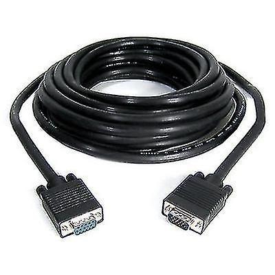 Imagem de Conjuntos de acessórios de computador 10m de qualidade normal vga 15pin macho para vga 15pin cabo fêmea para monitor crt