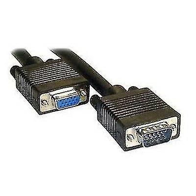 Imagem de Conjuntos de acessórios de computador 10m de qualidade normal vga 15pin macho para vga 15pin cabo fêmea para monitor crt