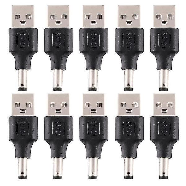 Conjuntos de acessórios de computador 10pcs 5.5x2.1mm macho para usb 2.0 macho conector de alimentação dc - HUOGUO Imagem de Conjuntos de acessórios de computador 10pcs 5.5x2.1mm macho para usb 2.0 macho conector de alimentação dc