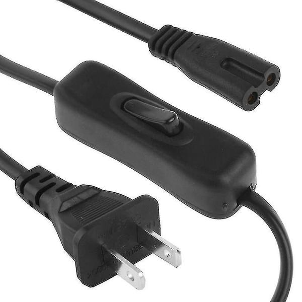 Conjuntos de acessórios de computador 2 pinos estilo us plug cabo de alimentação CA com comprimento de interruptor 304:1,5 m - HUOGUO Imagem de Conjuntos de acessórios de computador 2 pinos estilo us plug cabo de alimentação CA com comprimento de interruptor 304:1,5 m