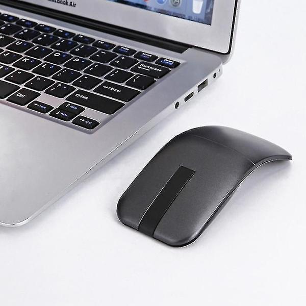 Imagem de Conjuntos de acessórios de computador arc touch slim dobrável 2.4ghz mouse sem fio touch preto