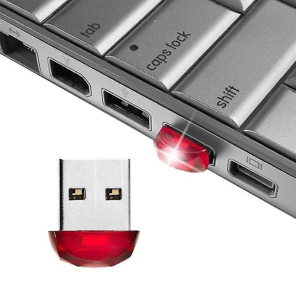 Imagem de Conjuntos de acessórios de computador estilo de corte de diamante 8gb mini usb flash drive para pc e laptop vermelho