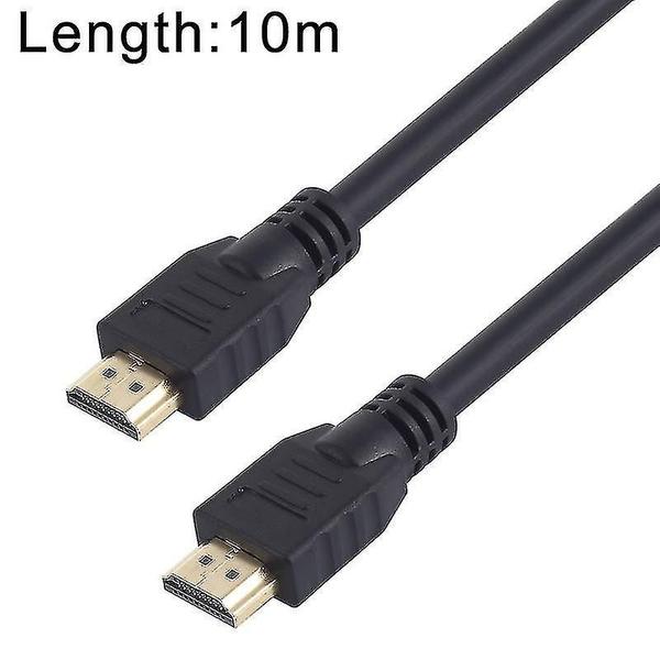 Imagem de Conjuntos de acessórios de computador hdmi 2.0 versão hdmi de alta velocidade 19+1 pinos macho para hdmi 19+1 pinos conector macho comprimento do cabo: 10m