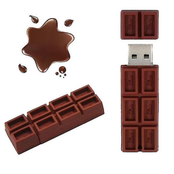 Imagem de Conjuntos de acessórios de computador microdrive 64gb usb 2.0 criativo chocolate u disco