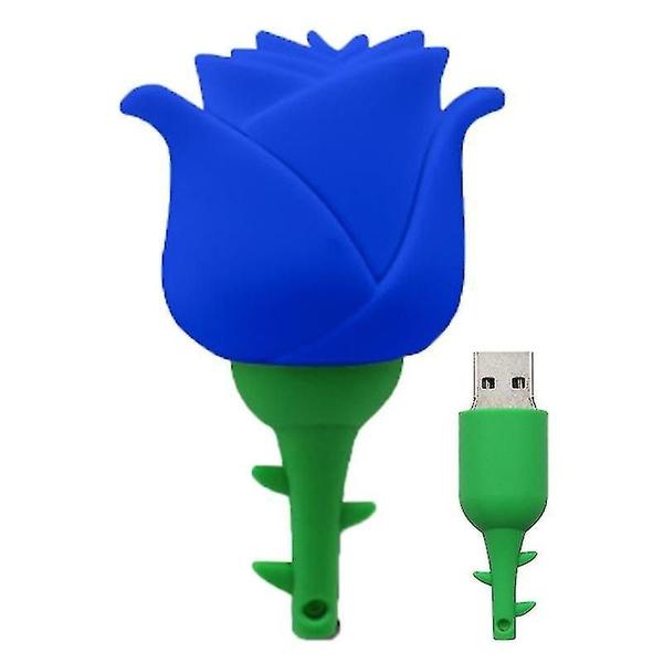 Imagem de Conjuntos de acessórios de computador microdrive 8gb usb 2.0 creative rose u disk blue