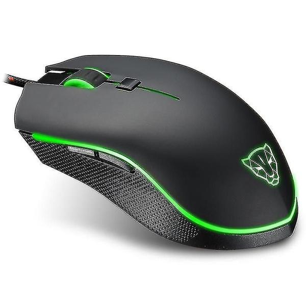 Imagem de Conjuntos de acessórios de computador motospeed v40 usb mouse para jogos com fio 6 botões óptico rgb luzes led mouse 4000 dpi