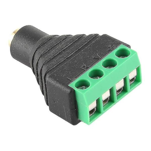 Imagem de Conjuntos de acessórios de computador plugue fêmea de 2,5 mm conector de áudio estéreo de bloco de terminais