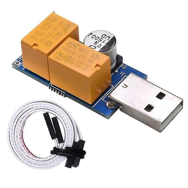 Conjuntos de acessórios de computador usb watchdog card relé duplo reinício automático autônomo tela azul crash timer reinicialização por 24h - HUOGUO Imagem de Conjuntos de acessórios de computador usb watchdog card relé duplo reinício automático autônomo tela azul crash timer reinicialização por 24h