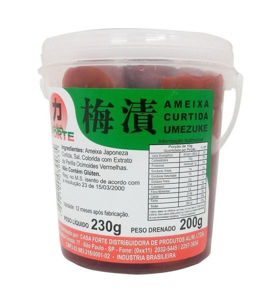 Conserva de Umezuke Ameixa 230g Casa Forte Imagem de Conserva de Umezuke Ameixa 230g Casa Forte