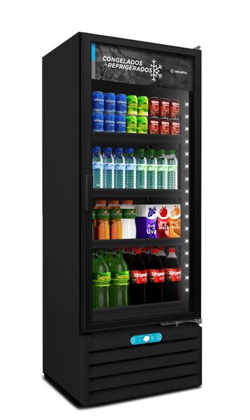 Imagem de Conservador e Refrigerador Vertical Metalfrio Dupla Ação VF55AH 220V 509 Litros Porta de Vidro ALL BLACK