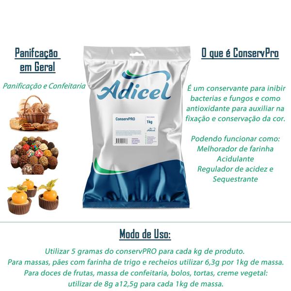 Conservante para Bebida ConservPRO Adicel - 1kg - Adicel Ingredientes Imagem de Conservante para Bebida ConservPRO Adicel - 1kg
