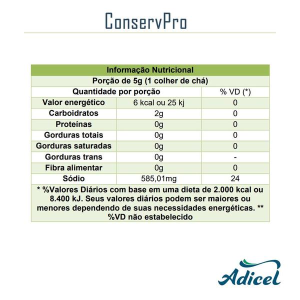 Conservante para Bebida ConservPRO Adicel - 1kg - Adicel Ingredientes Imagem de Conservante para Bebida ConservPRO Adicel - 1kg