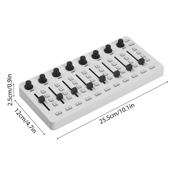 Imagem de Console De Mixagem 43 Botões Para Instrumentos Eletroacústicos SMC-Mixer Mixer Sem Fio Ligação BT Controlador USB 