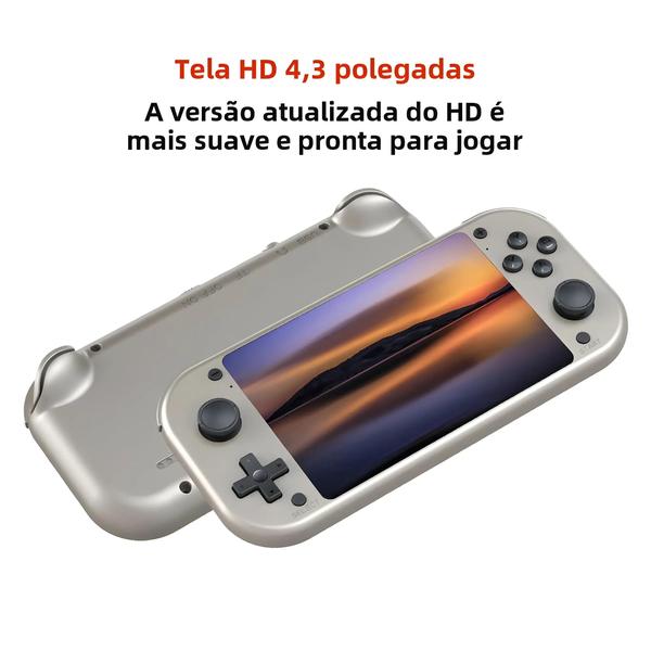 Imagem de Console de Vídeo Game Portátil Boyhom M17 Retro - 64GB, Tela IPS 4,3", Sistema Linux