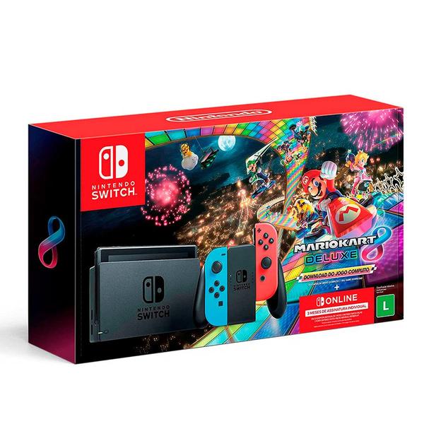 Console Nintendo Switch + Mario Kart Deluxe 8 - HBDSKABL1 Console Nintendo Switch + Mario Kart Deluxe 8 - HBDSKABL1
