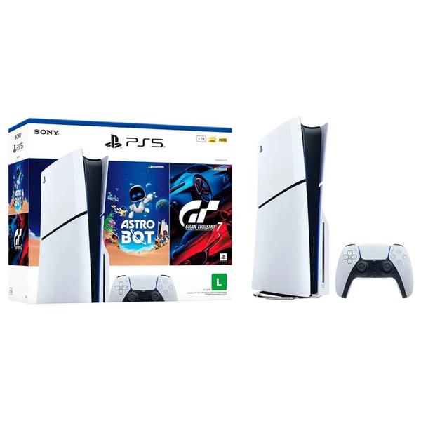 Console PlayStation 5 Slim Disk PS5 - Pacote ASTRO BOT e Gran Turismo 7