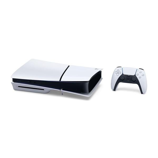 Imagem de Console PlayStation 5 Slim Sony, SSD 1TB, Com Controle Sem Fio DualSense, Branco + 2 Jogos - 1000038899