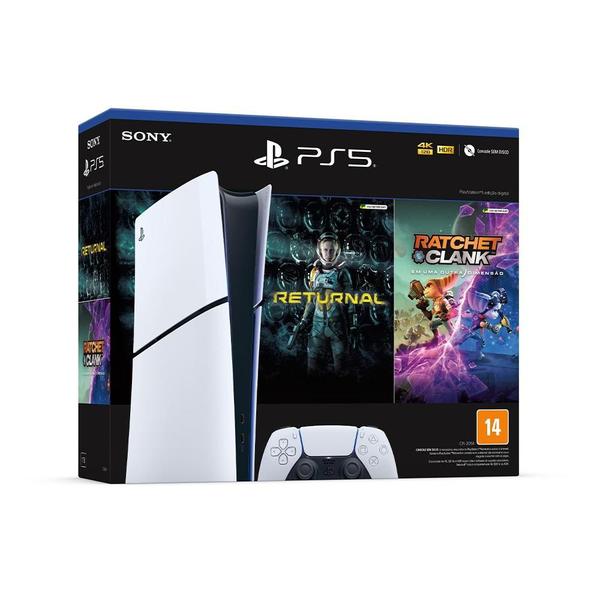 Console PlayStation 5 Slim Sony, SSD 1TB, Edição Digital, Com Controle Sem Fio DualSense, ...