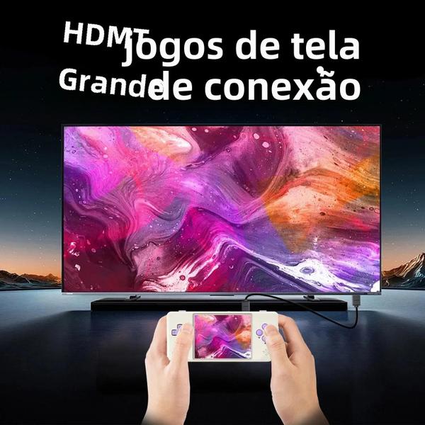 Imagem de Console Portátil Anbernic RG28XX - 64GB, Tela IPS de 2,83", 3100mAh e Saída HDMI