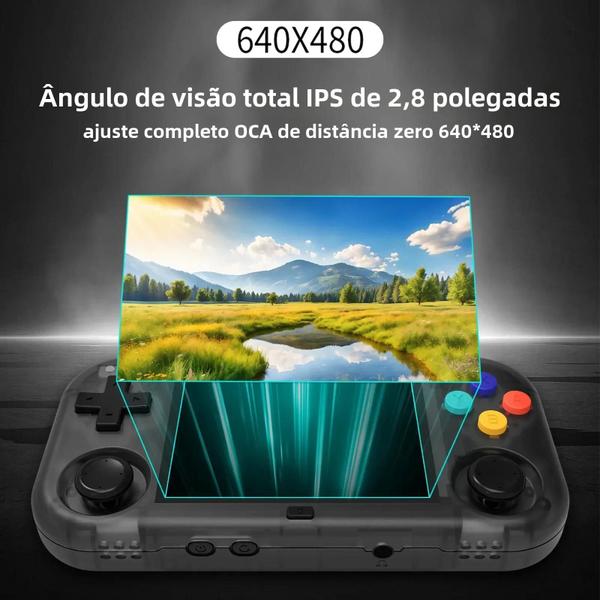 Imagem de Console Portátil Infantil Ampown Xu Mini M - Tela 2.8" com Sistema Linux e Jogos Retro