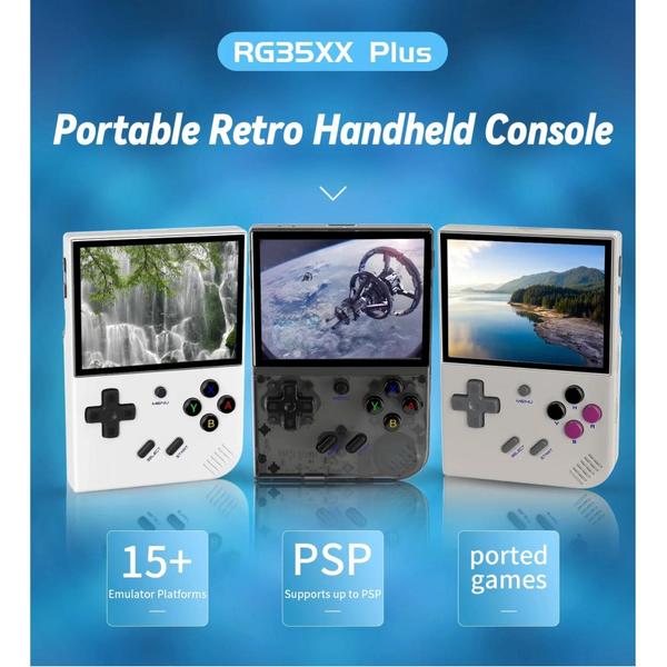 Imagem de Console Portátil Retrô ANBERNIC RG35XX Plus - Com Fio/Sem Fio - 5000+ Jogos - Saída HD-MI