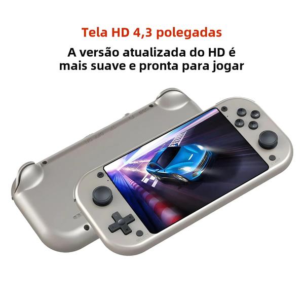 Console Portátil Retrô com Tela LCD de 4,3" - Mais de 20.000 Jogos Integrados Imagem de Console Portátil Retrô com Tela LCD de 4,3" - Mais de 20.000 Jogos Integrados