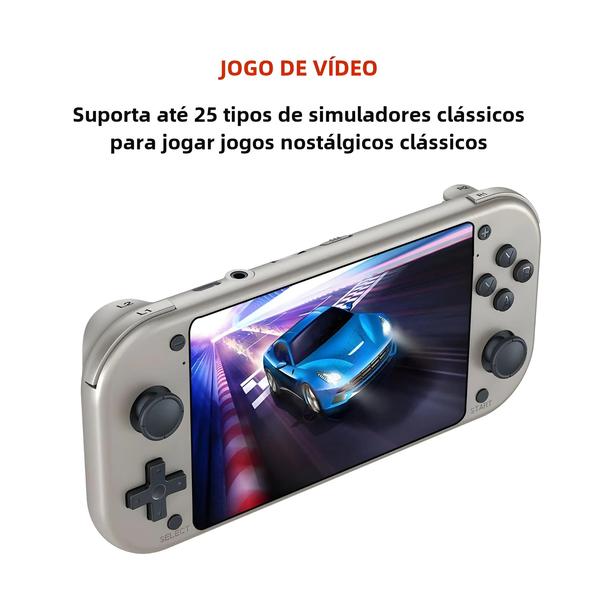 Console Portátil Retrô com Tela LCD de 4,3" - Mais de 20.000 Jogos Integrados Imagem de Console Portátil Retrô com Tela LCD de 4,3" - Mais de 20.000 Jogos Integrados