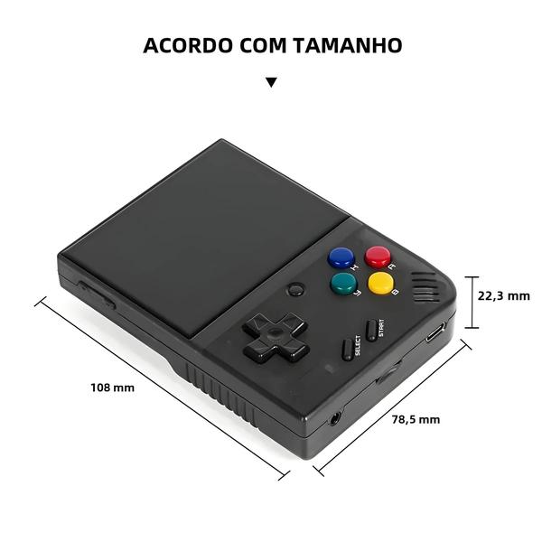 Imagem de Console Portátil Retrô Miyoo Mini Plus - Tela IPS, Sistema Linux e Jogos Clássicos