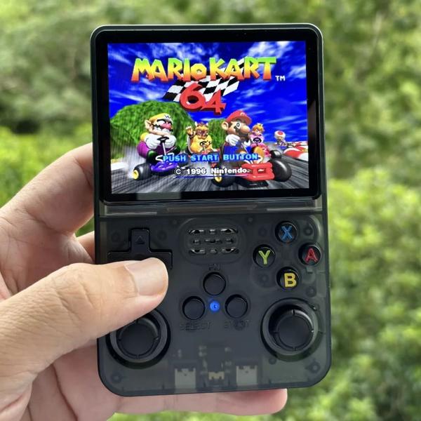 Imagem de Console Portátil Retrô R36S  Mini Videogame com 64GB e Jogos Clássicos