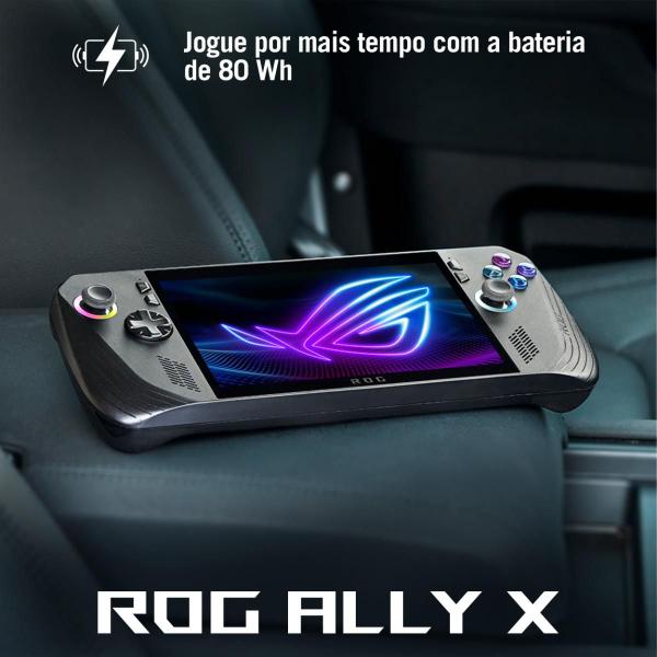 Imagem de Console Portátil ROG Ally X AMD Z1 Extreme 1TB SSD 24 Gb Ram Tela 7" Windows 11 Oficial Asus Brasil Black - NH020W