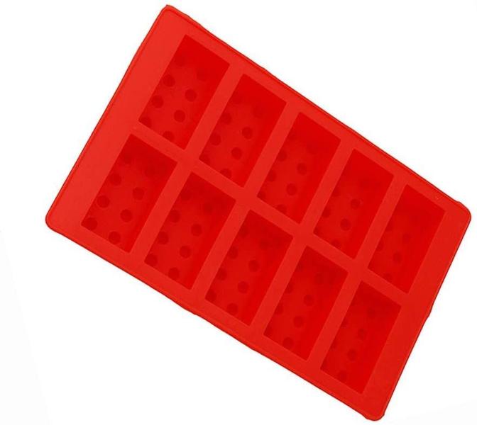 Construindo bandeja de gelo de tijolo ou molde doce para amantes de Lego! (Vermelho) - i Kito Imagem de Construindo bandeja de gelo de tijolo ou molde doce para amantes de Lego! (Vermelho)
