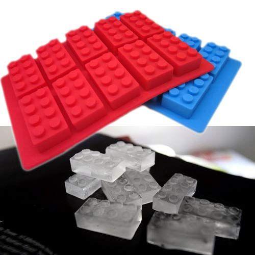 Construindo bandeja de gelo de tijolo ou molde doce para amantes de Lego! (Vermelho) - i Kito Imagem de Construindo bandeja de gelo de tijolo ou molde doce para amantes de Lego! (Vermelho)