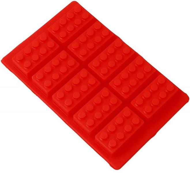 Construindo bandeja de gelo de tijolo ou molde doce para amantes de Lego! (Vermelho) - i Kito Imagem de Construindo bandeja de gelo de tijolo ou molde doce para amantes de Lego! (Vermelho)