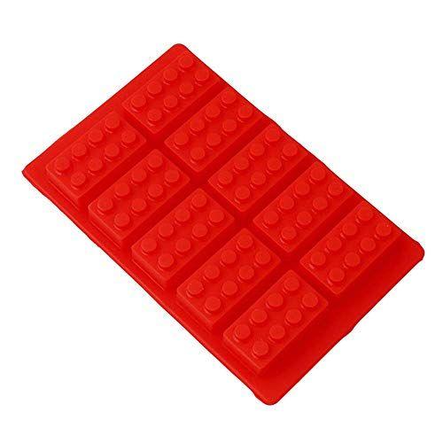 Construindo bandeja de gelo de tijolo ou molde doce para amantes de Lego! (Vermelho) - i Kito Imagem de Construindo bandeja de gelo de tijolo ou molde doce para amantes de Lego! (Vermelho)