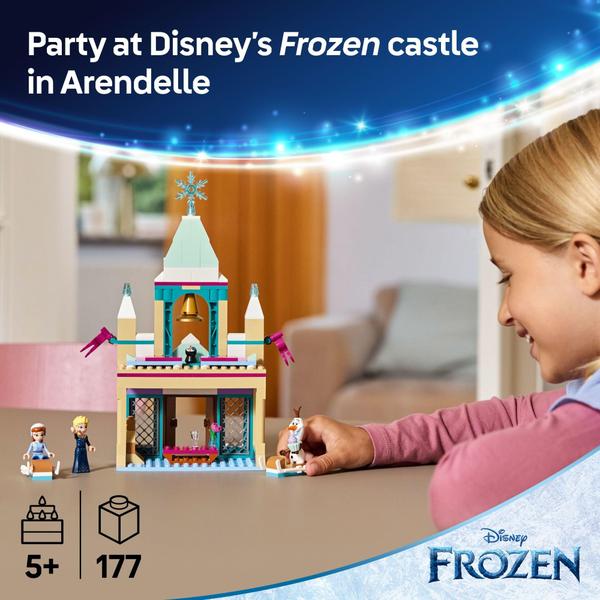 Imagem de Construindo um conjunto de brinquedos LEGO Disney Frozen Arendelle Castle 43265