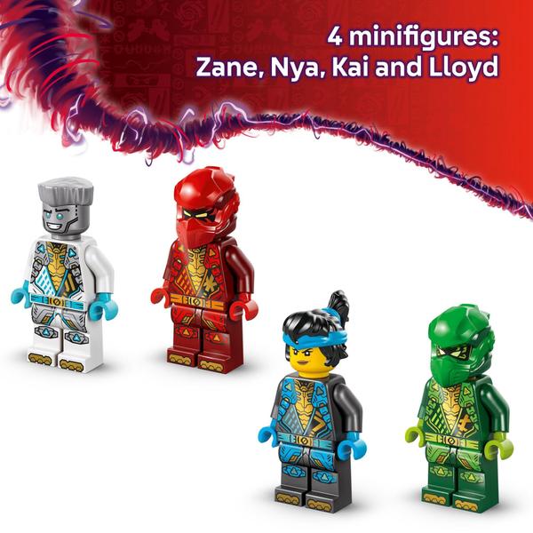 Imagem de Construindo um conjunto de brinquedos LEGO NINJAGO Ninja Spinjitzu Temple 71831