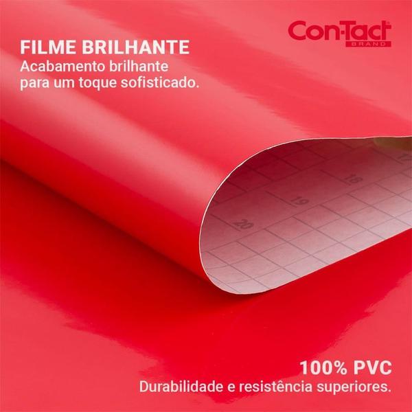 Imagem de Contact Liso 45CMX10M Brilho Vermelho